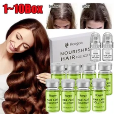 8Pcs/Set Hair Regrowth System, Advanced Hair Growth Treatment with Ginseng Serum