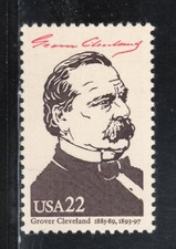 2218d * GROVER CLEVELAND ** President 1885-89 1893-97 ** U.S, Postage Stamp MNH