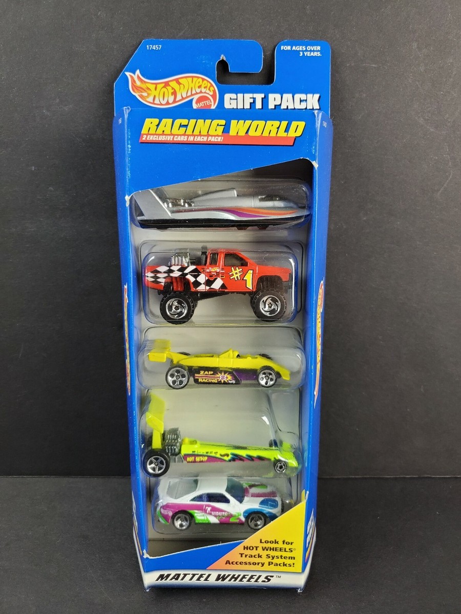 Hot Wheels 5 Pack Diecast Car Set Racing World Exclusive Design