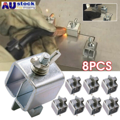 8pcs Positioner Fixture Welding Butterfly Clip Clamps Holder Butt Weld ...
