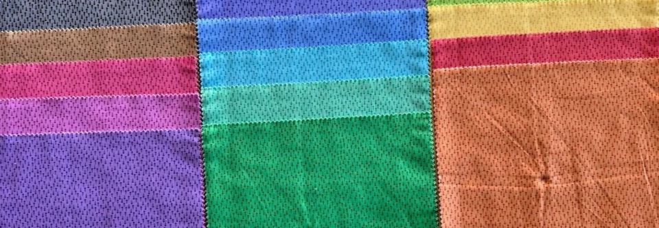 GOTAS DE LLUVIA 42 PIEZAS 10X10 CAPAS PASTEL POR ACOLCHADO EN BLANCO Foto 3 de 4