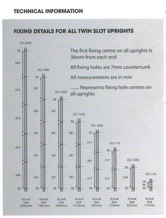 Twin Slot Shelving System White Brackets Uprights Metal Adjustable Racking - Image 4 of 4