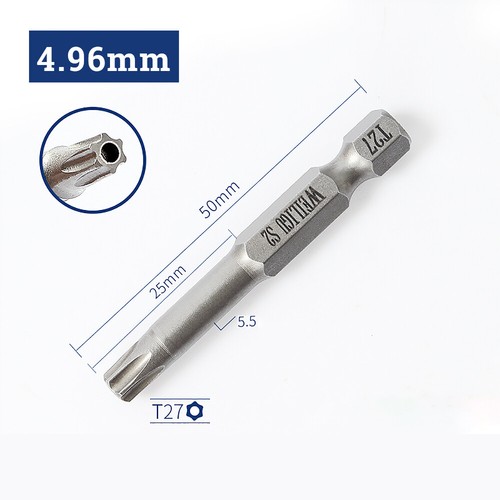 Torx Star Security Bit Set Screwdriver Power Drive with Hole Tamperproof T5 -T50 - Picture 21 of 68