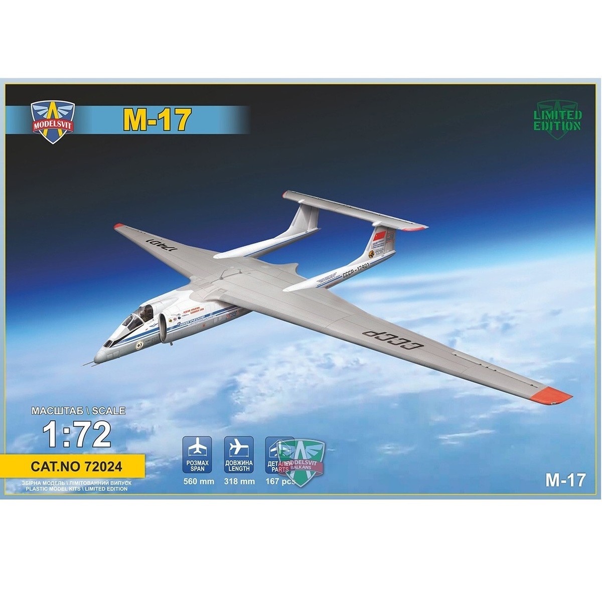 Myasishchev M-17 Stratosphère 1:72 Kit De Modèle En