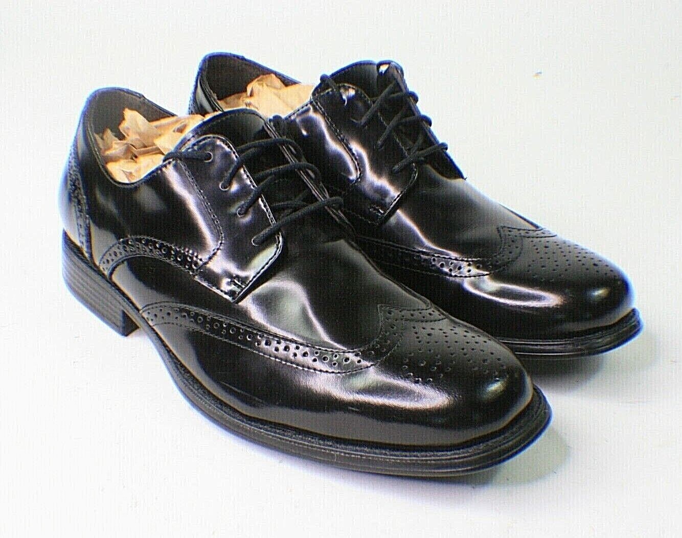 SAOLA Johnston & Murphy Uomo 9 5 M Atchison Punta ad Ala Oxford Pelle Nera 20 6287 s1