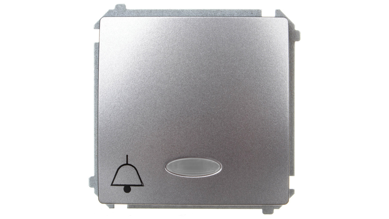 Simon Basic Button /bell/ with backlight, quick connectors, inox steel BM /T2UK