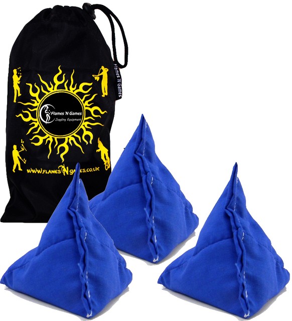 TriIt Pyramid Juggling Bean Bags Set of 3 + Bag eBay