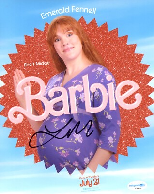 Emerald Fennell Barbie Autographed Signed 8x10 Photo ACOA | eBay