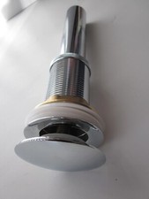 Bathroom Sink Drain Stopper Pop up Drain Without Overflow for Vessel Sink Chrome