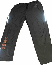 USMC MARINES EGA Reflective Running PT PANTS MADE in USA Sz Medium Regular Zip