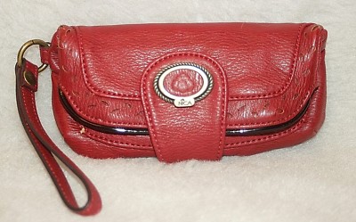 NICA Wallet Wristlet Clutch Red Ample Zipper G-VG+