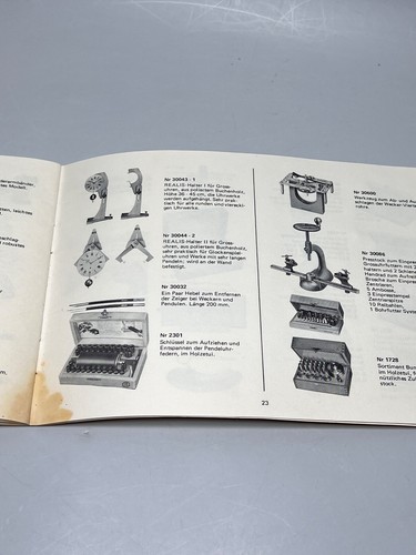 Vintage Swiss Bergeon Watchmaker Selection Repair Tools Watch Booklet Catalog - Picture 12 of 14