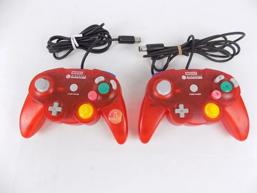 Nintendo GameCube Genuine Hori Controller Clear Red