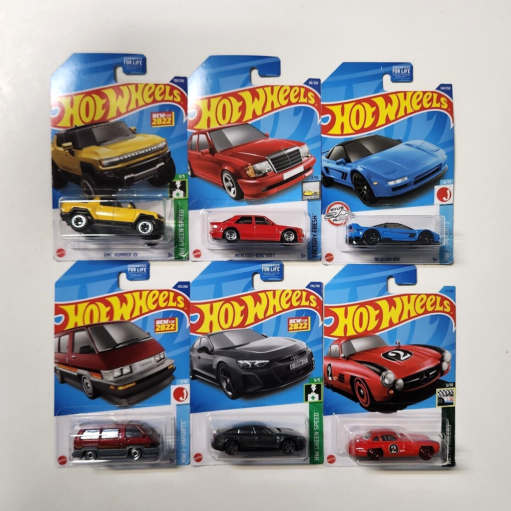 Hot Wheels Lot Of 6 Sealed Cars (BRAND NEW)
