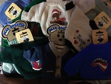 Sweaters for 10-12" Bears/Dolls, Turtleneck, Slipover, Cardigan - Your Choice