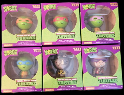  Teenage Mutant Ninja Turtles dorbz brand new Complete Set of Six *new* *Sealed*