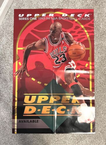 Michael Jordan 1993-94 poster promozionale pallacanestro ponte superiore - Foto 1 di 3