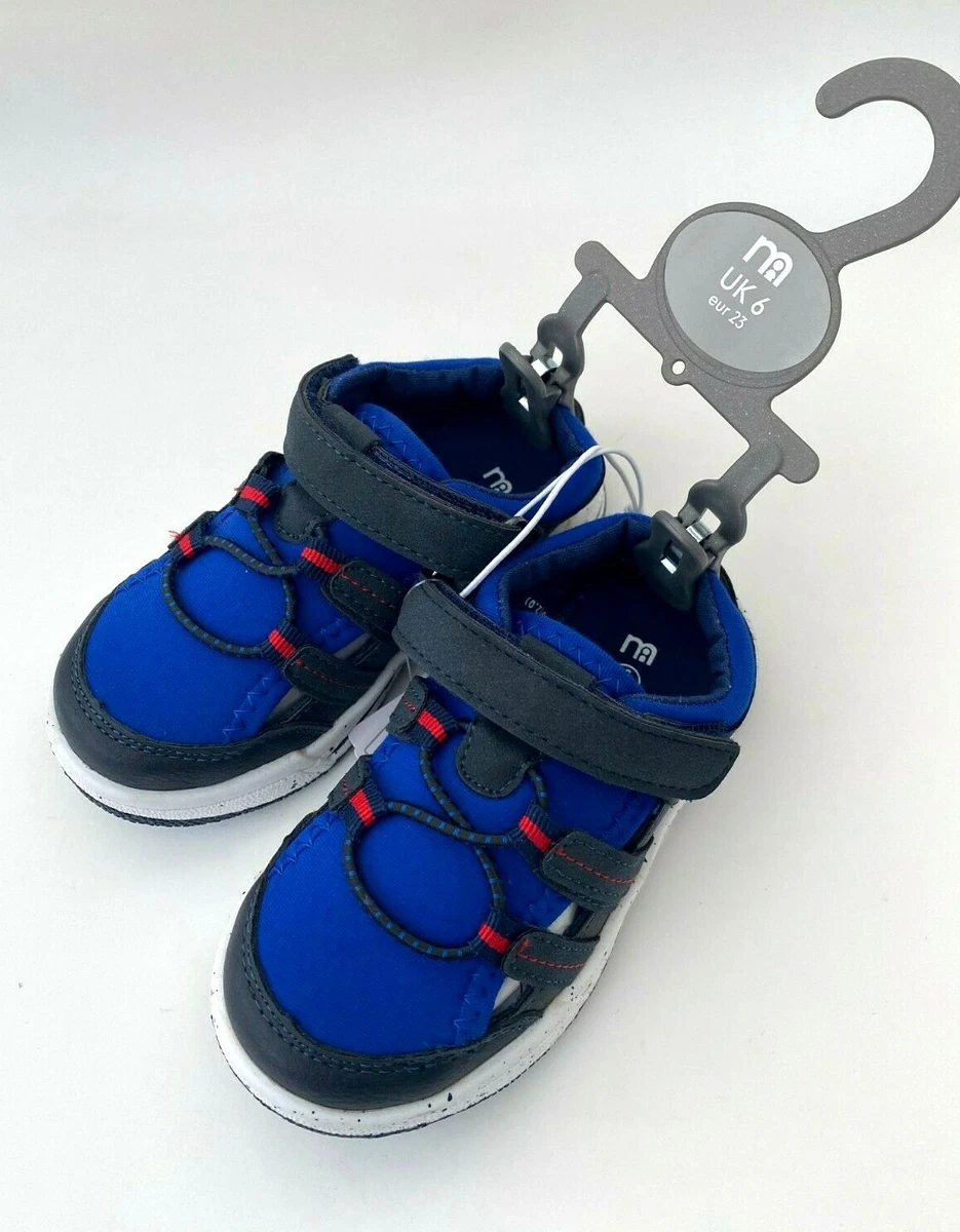 MOTHERCARE Boys Sandals Shoes Summer Baby Navy Blue Closed Toe Walking Beach NEW