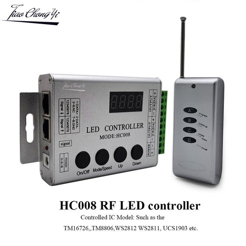 12V WS2811 RGB Dream full color LED light strip HC008 RF controller Power Kit - Picture 5 of 17