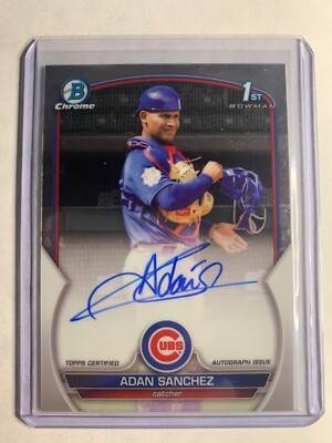 2023 1st Bowman Chrome Adan Sanchez Prospect Auto #CPA-ASA Cubs (1)