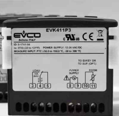  New For EVCO Temperature Controller EVK411P3 250V 10A