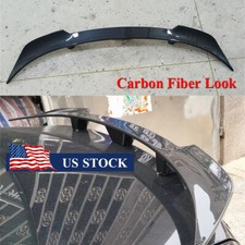 52 Sedan Rear Trunk Spoiler Tail Wing Lid Gt Style For Racing Car Carbon Look