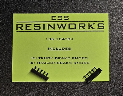 1/24 1/25 SCALE SEMI TRUCK/TRAILER BRAKE KNOBS ESS RESINWORKS 135-124TBK