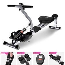 Rudergerät Hometrainer Fitnesstrainer Klappbar Fitness Rudermaschine LCD Display