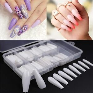 100 Pcs Falsche Fake Fingernagel Nagel Kunstlicher Ballerina Falscher Sarg Nail Ebay