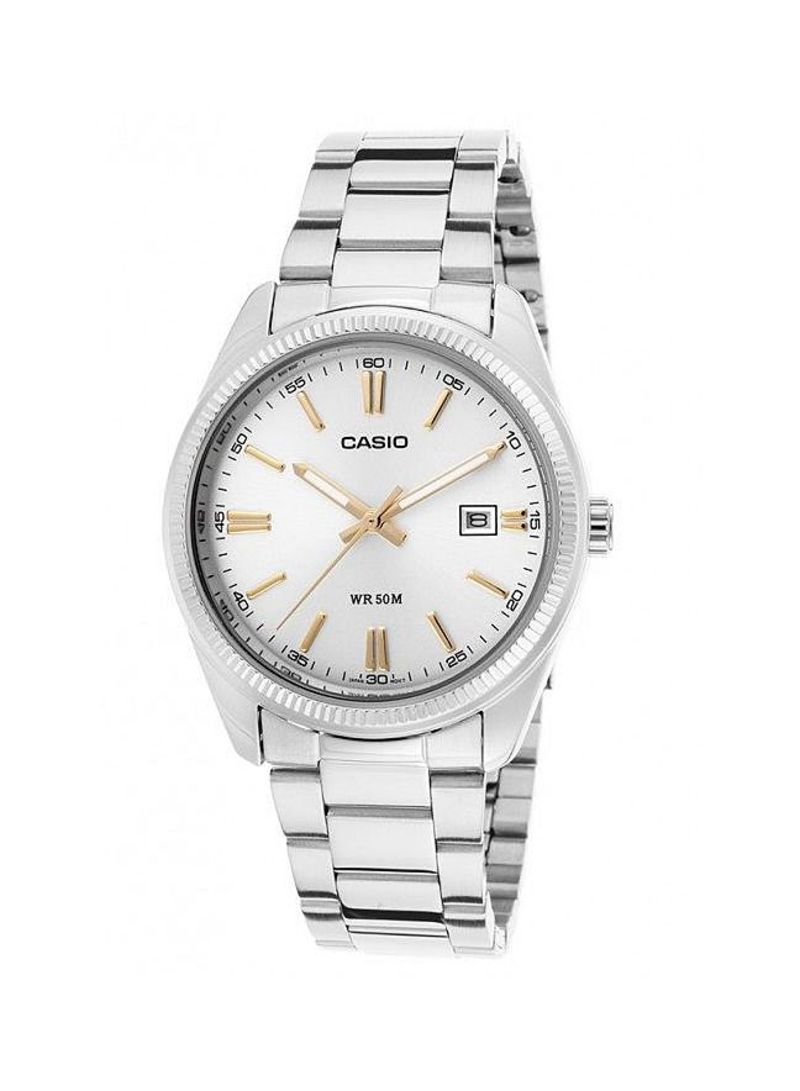 Casio Women's LTP-1302D-7A2 Stainless Steel Band Silver Dial