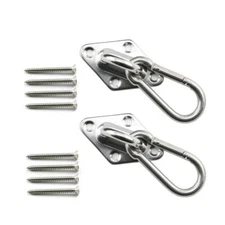2 Set M8 Suspension Ceiling Wall Mount U Hook Anchor Hanger Stainless Steel H...