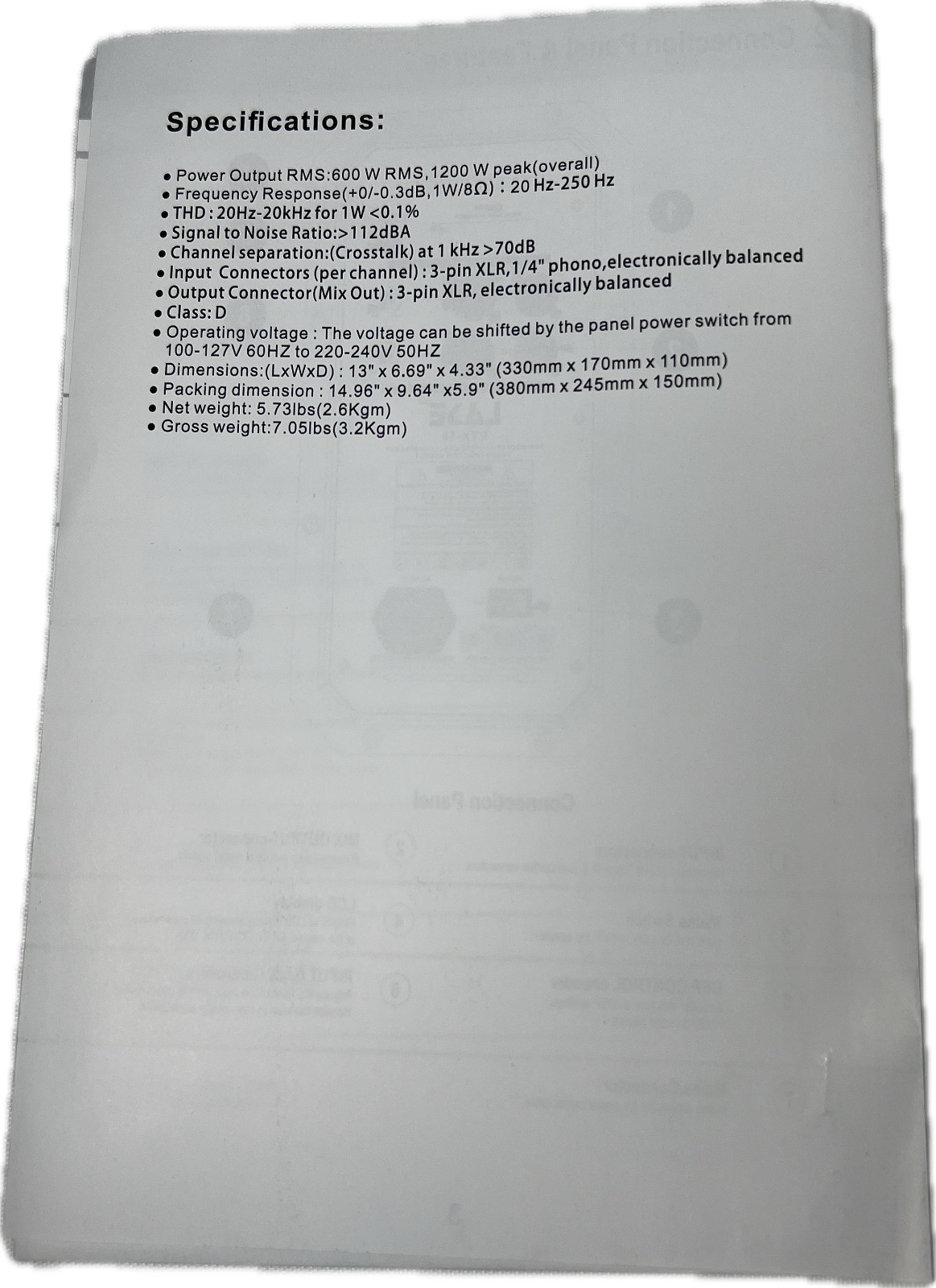 Replacement Amplifier for Electro Voice, EV ETX-18SP Powered Sub-Woofer