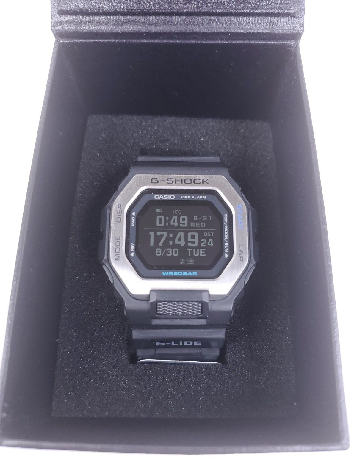 CASIO G-SHOCK G-LIDE GBX-100-1JF Men's Black Watch Silicone Band - New Open  Box