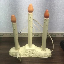 Vintage Candle Candolier 3 Light Candelabra Christmas 1993 Tested