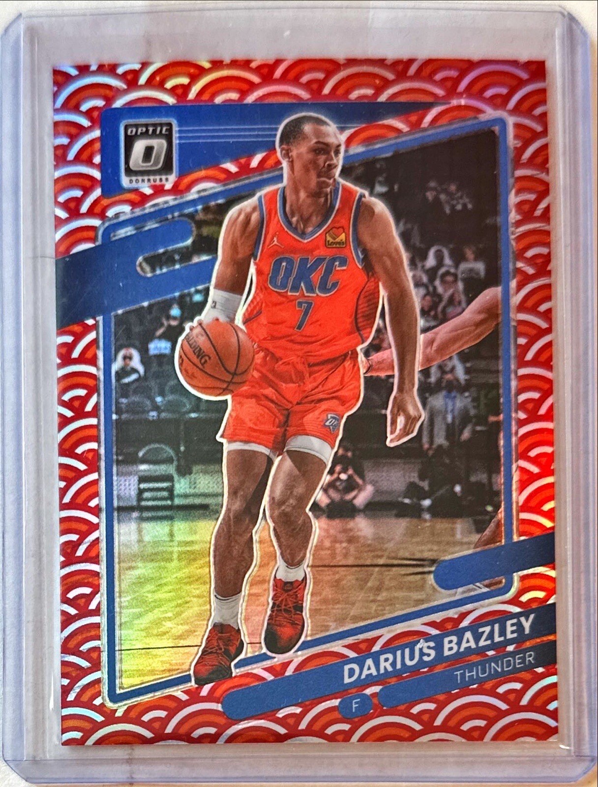 2021-22 Panini Donruss Optic Photon Prizm #27 Darius Bazley OKC Thunder