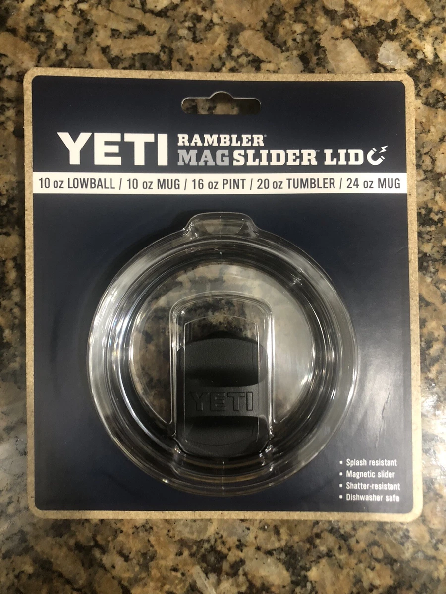 Yeti Rambler MagSlider Lid 10oz Lowball/ 20oz Tumbler Authentic (Brand New)