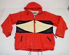 Vintage Jacket Swag Performance Outerwear Size L/XL 90s Red Hood Snowboard Coat