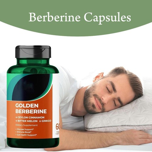 Golden Berberine Supplement 60 Capsules for Metabolism and Health - Bild 8 von 9