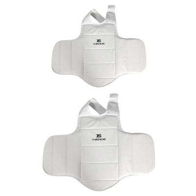 MagiDeal 2PCs Chest Guard Protector Muay Thai Kicking Boxing Body Protection