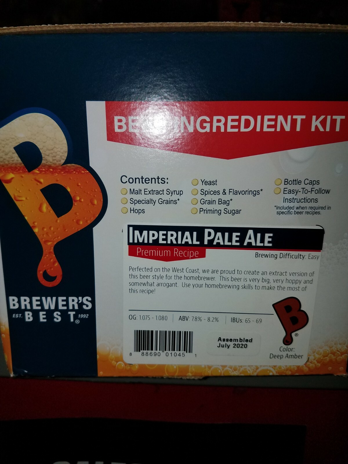 Imperial Pale Ale by Brewers Best 5 Gallon Beer Ingredient Kit Home Brewing eBay