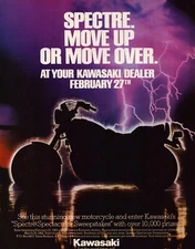 Kawasaki Spectre Good Times Roll Vintage Ad From HOT ROD MAGAZINE 1982 8 x 10.5"