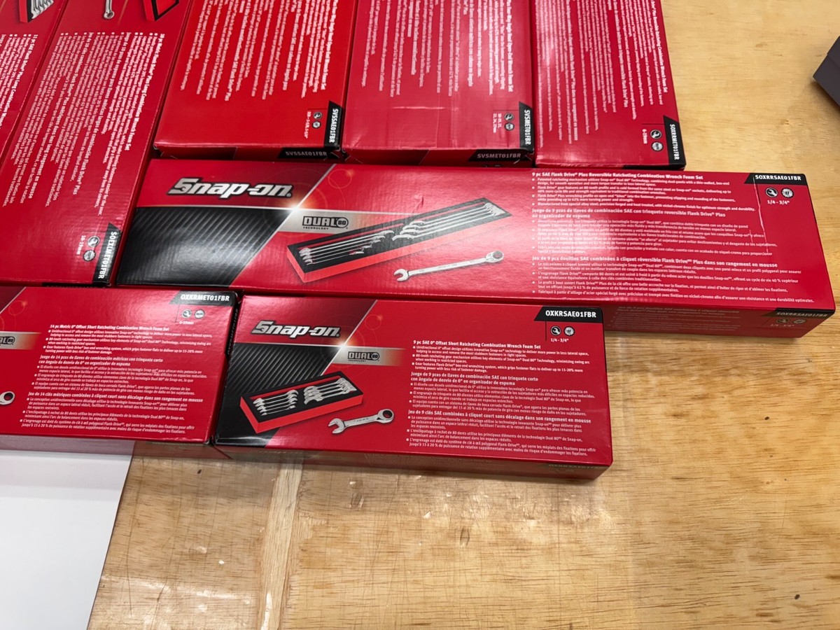 Snap-on Tools NEW 193pc Complete Cloud 9 Wrench Foam Drawer Master