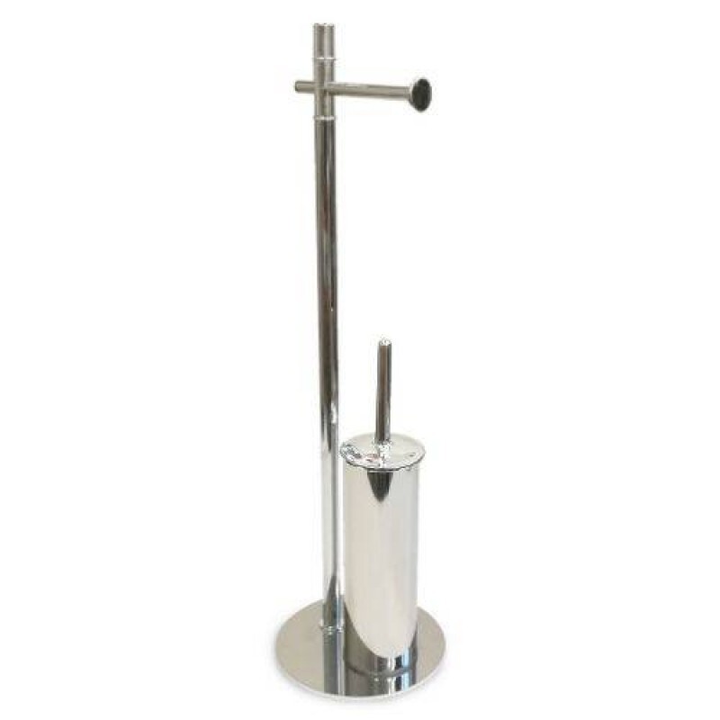 Caisson de salle de bains avec porte-rouleau pour optimiser les WC étroits sans percer