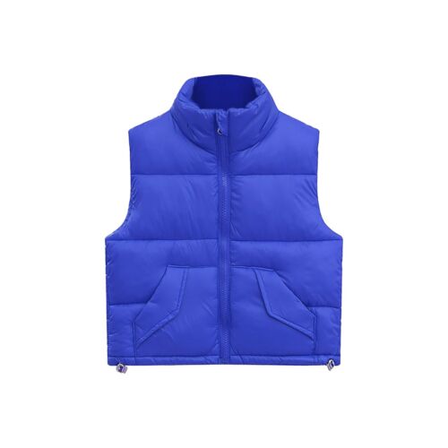 Baby Kids Girls Boys Winter Down Cotton Sleeveless Vest Full Zip Outwear Jacket - Picture 10 of 23