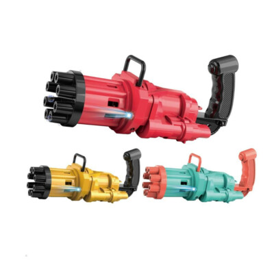 Gatling Bubble Gun Seifenblasenpistole Seifenblasenmaschine Seifenblasen (D47)