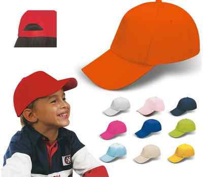 10 PZ CAPPELLO CAPPELLINO BERRETTO BAMBINO BIMBO cotone colorato VISIERA  RIGIDA 7425753649635 | eBay