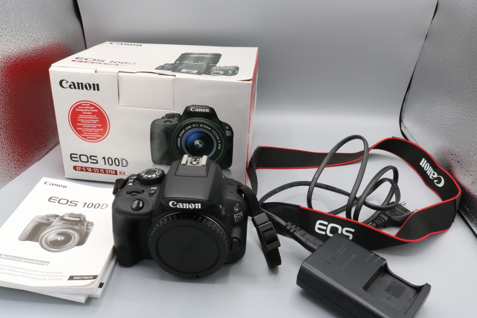 Canon EOS 100D  18.0 MP SLR-Digital Kamera Touch Schwarz Body Shuttercount 1230