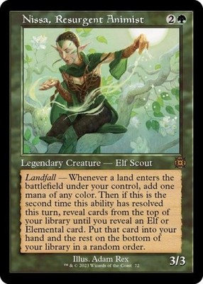 MTG English Nissa, Resurgent Animist (Retro Frame) NM Normal