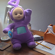 Playskool Teletubbies Tinky Winky Purple Plush Vintage 1998 Washable Small