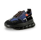 Versace Men's Suede & Leather "Chain Reaction" Sneakers Shoes US 12 EU 45 VC24